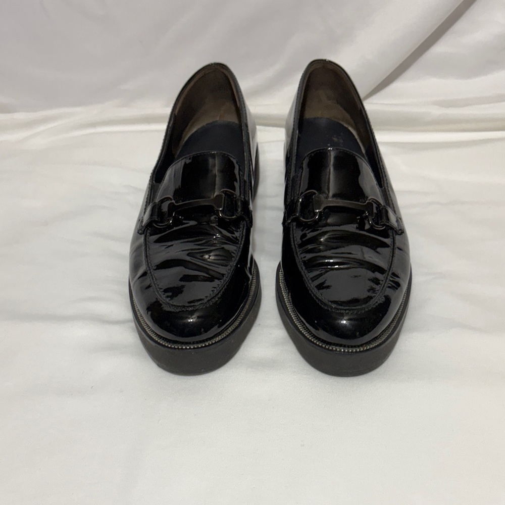 Paul Green Glossy Black Patent Leather Loafers